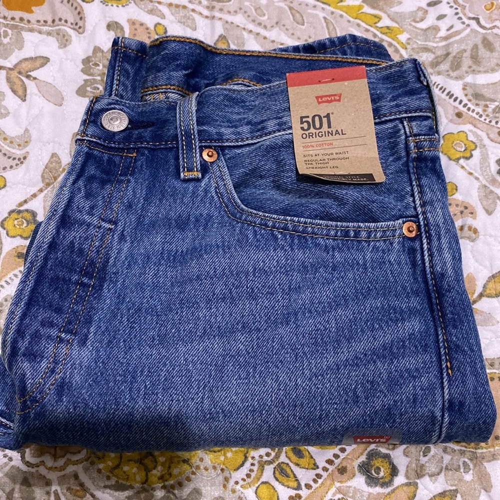 Levi's Blue Denim Men’s Jeans-501 Original